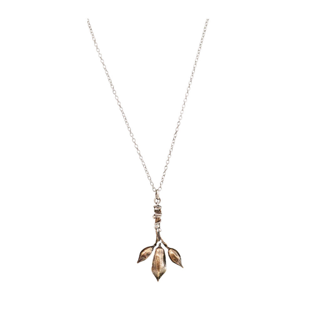 Trumpet Bud Pendant Necklace
