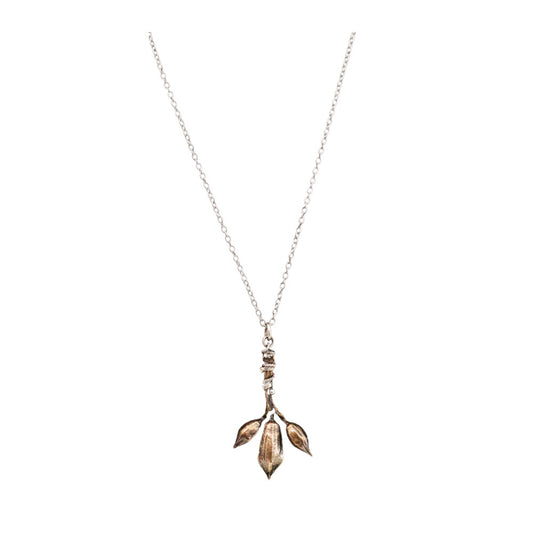 Trumpet Bud Pendant Necklace