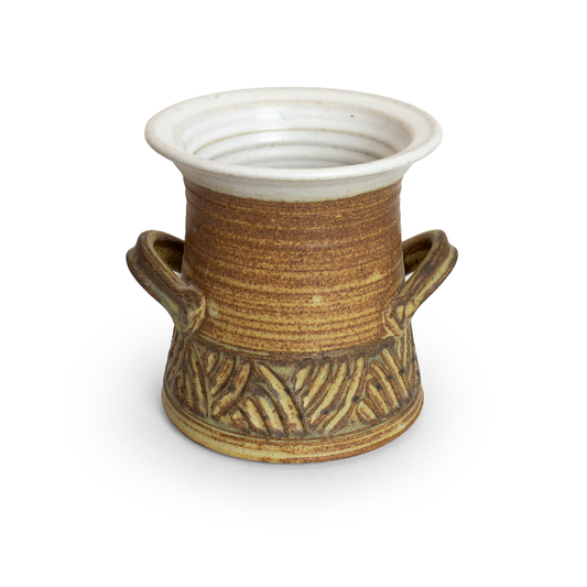 Carved Utensil Jar