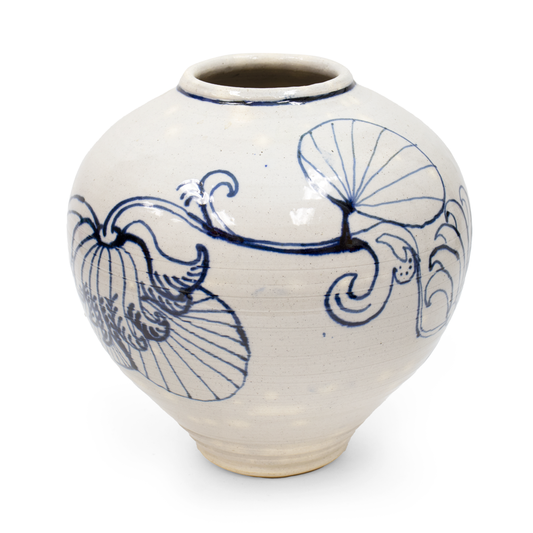 Blue/White Floral Vase