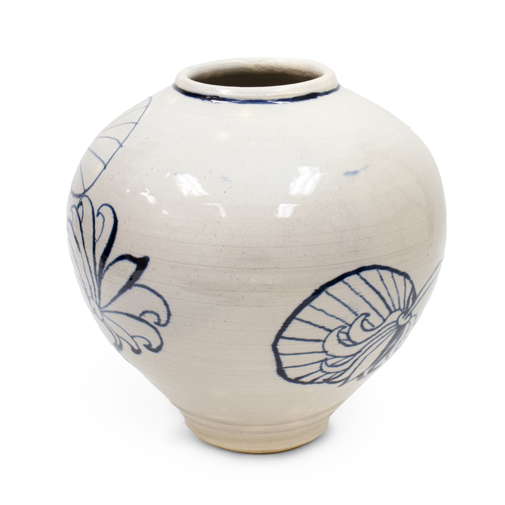 Blue/White Floral Vase