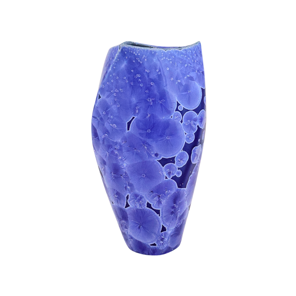 Cerulean Triangle Vase