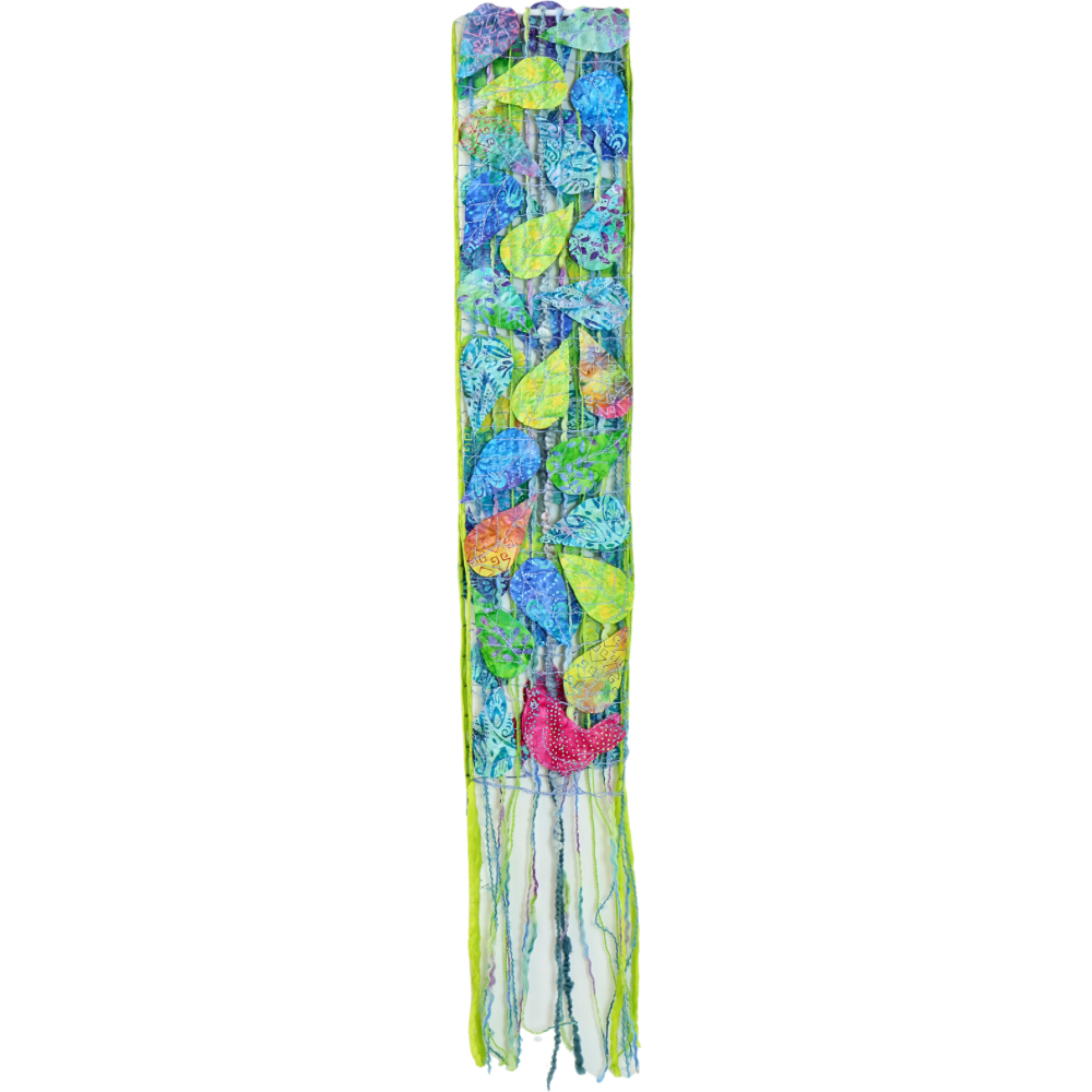 Scarf #1. Leaves & Birds