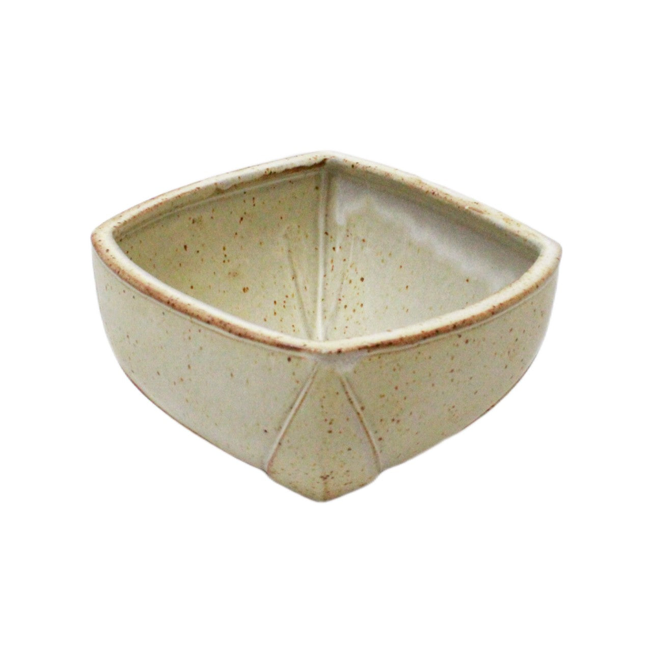 Square Bowl w/ Darted Feet