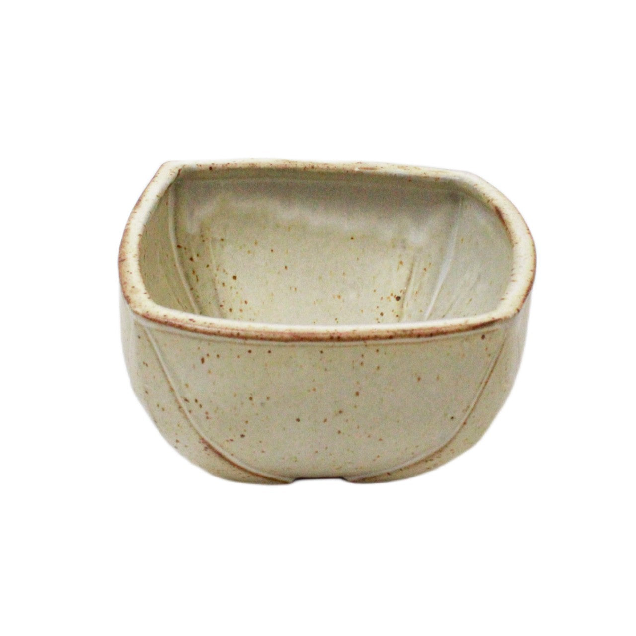 Square Bowl w/ Darted Feet