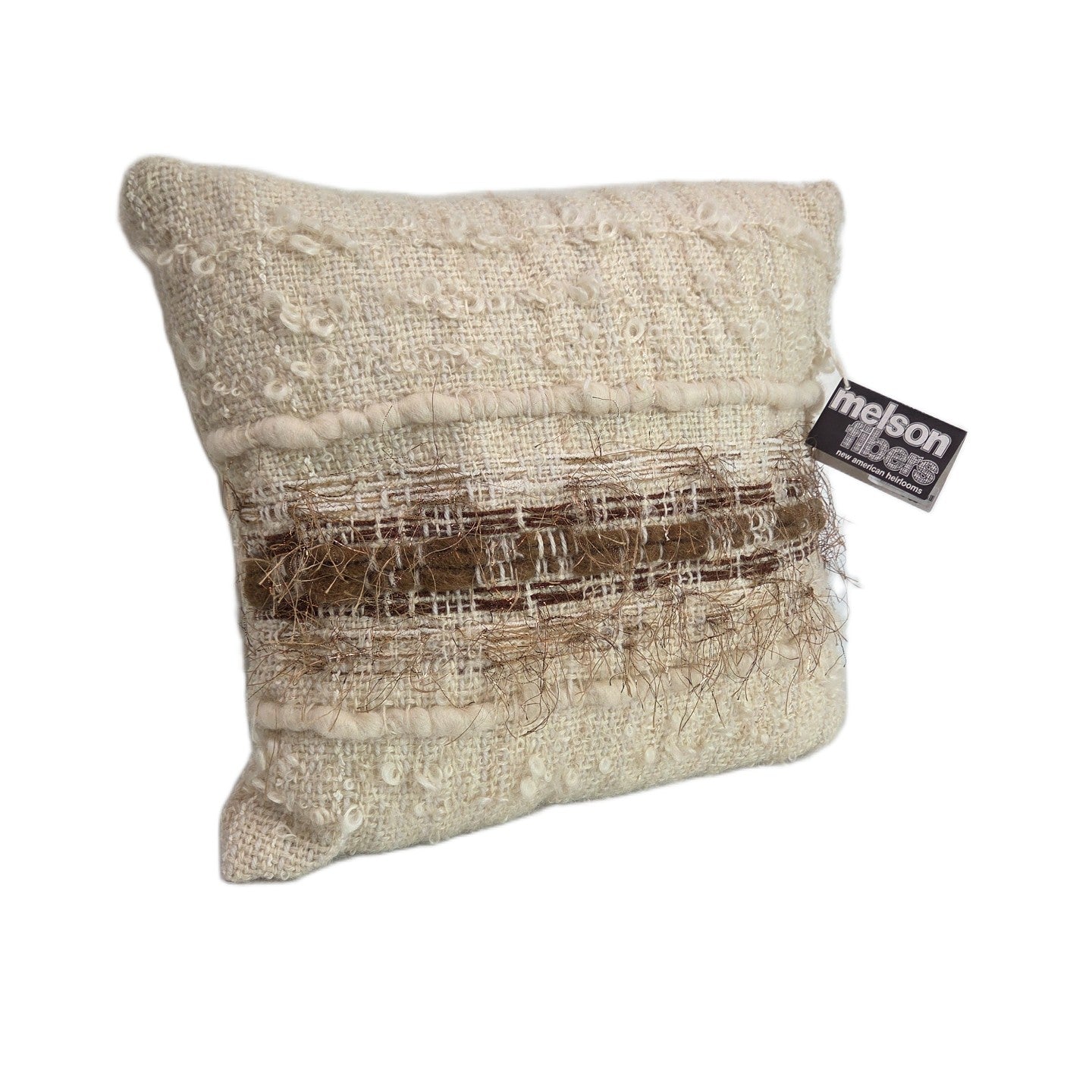 White & Camel Pillow