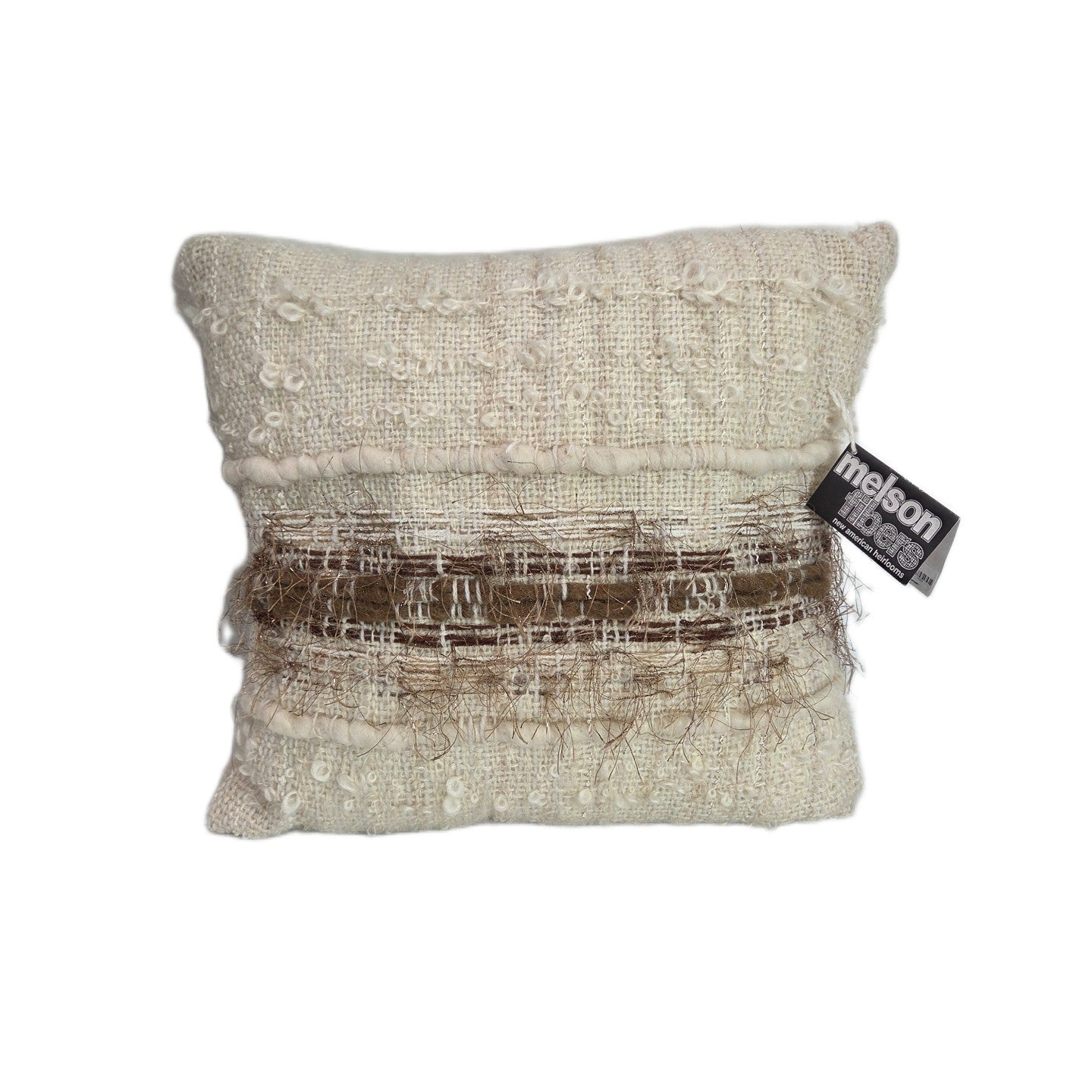 White & Camel Pillow