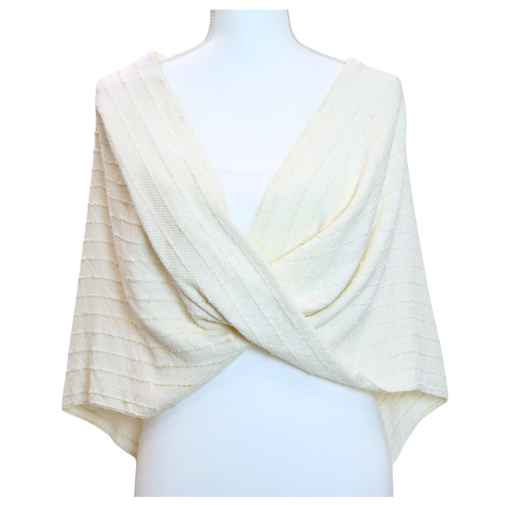 Ecru Twist Shawl