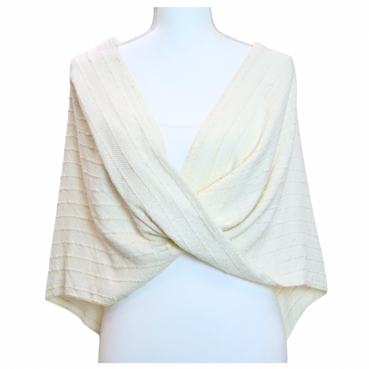 Ecru Twist Shawl
