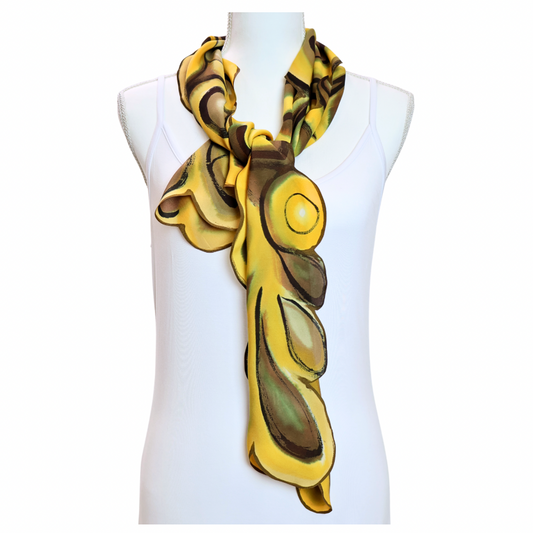 "Gold Drops". Cling Scarf