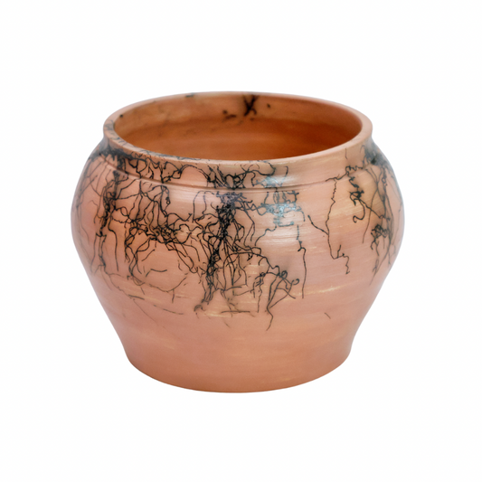 Small Pink Horsehair Pot