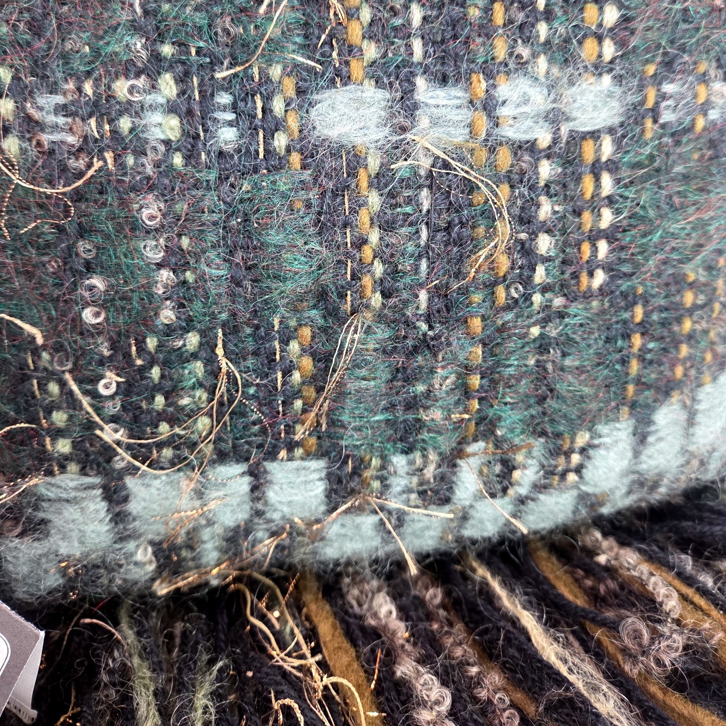 Square Pillow-Black/Moss
