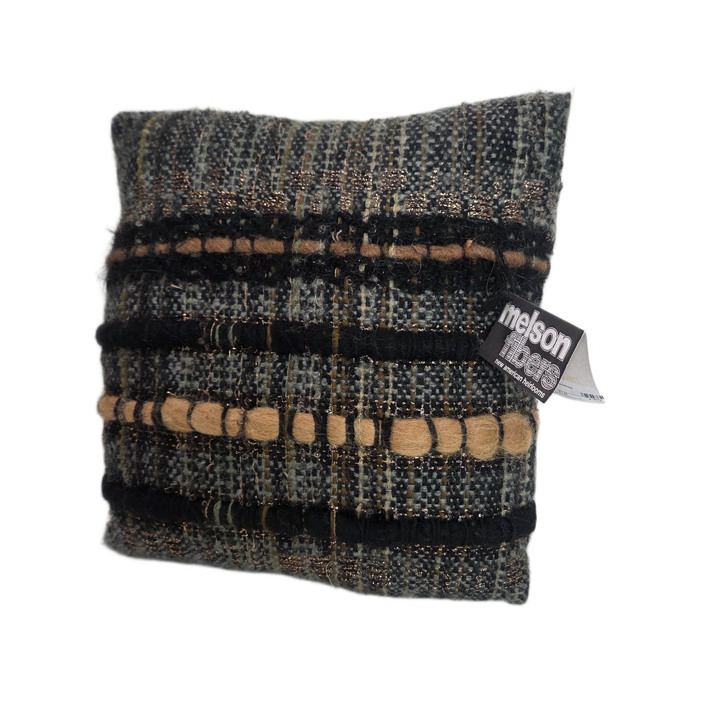 Square Pillow Black/Moss