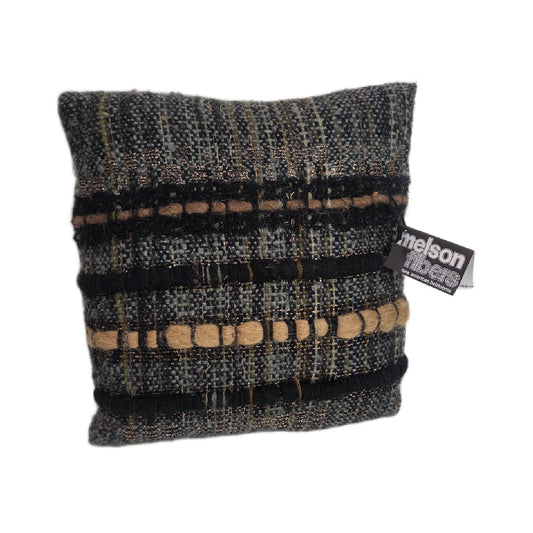 Square Pillow Black/Moss