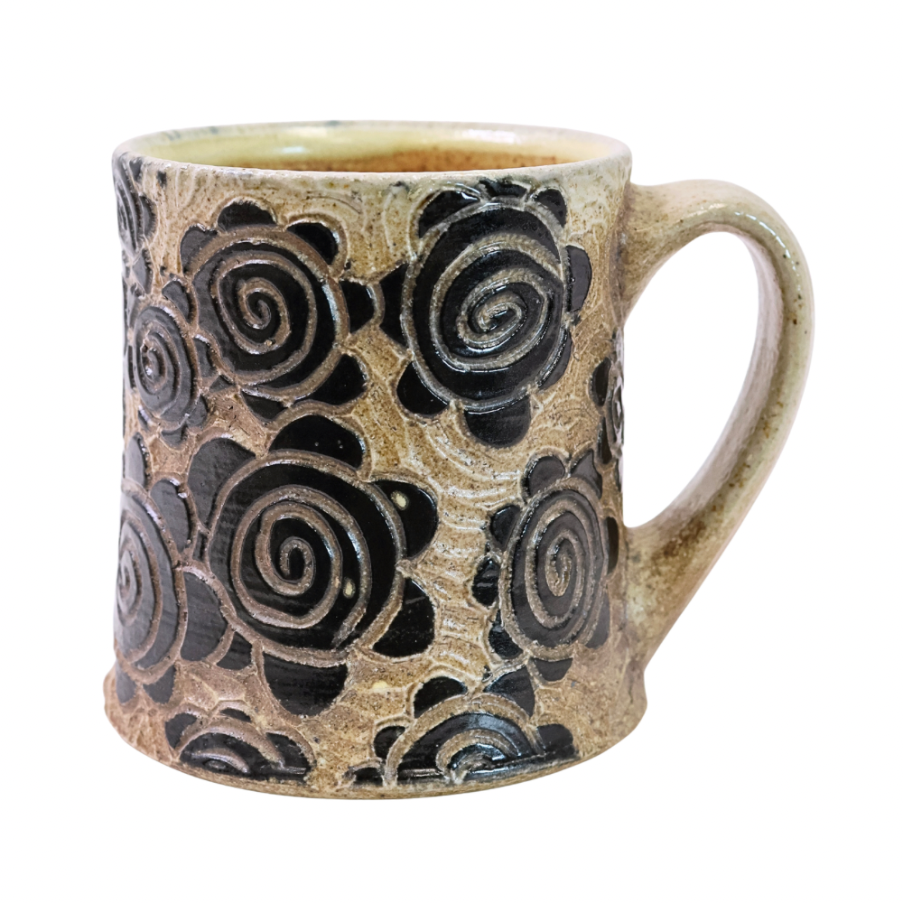 Flower Mug (BLK/Nat.)