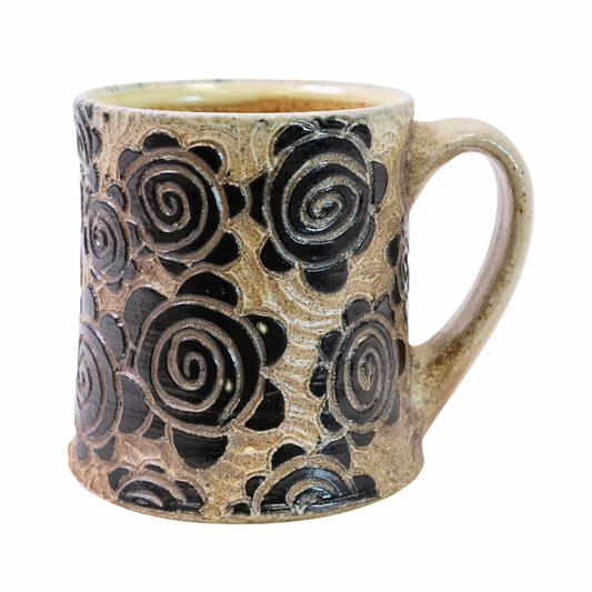 Flower Mug (BLK/Nat.)