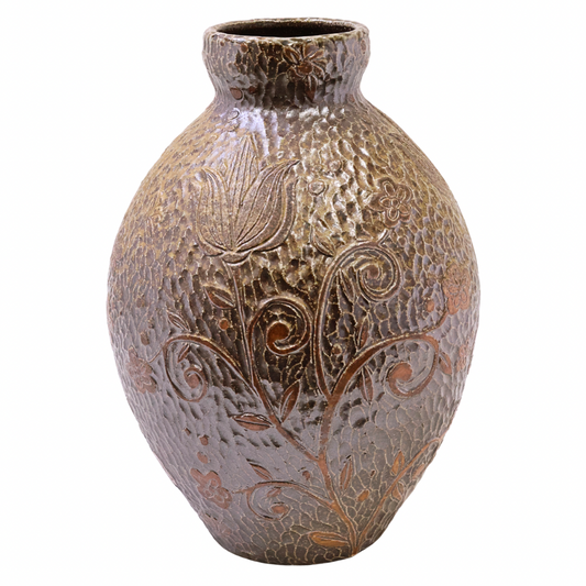 Brown Etched Vessel