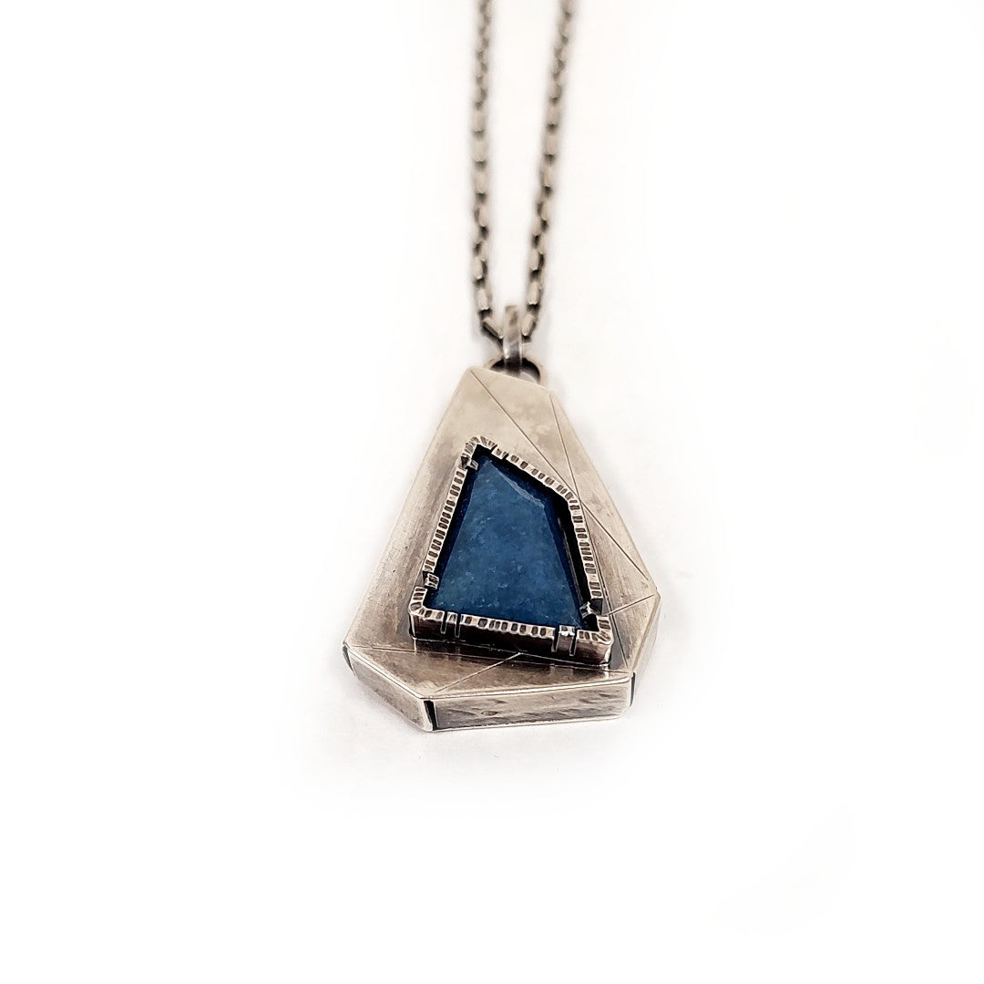 Layered Pendant Lazulite Pendant