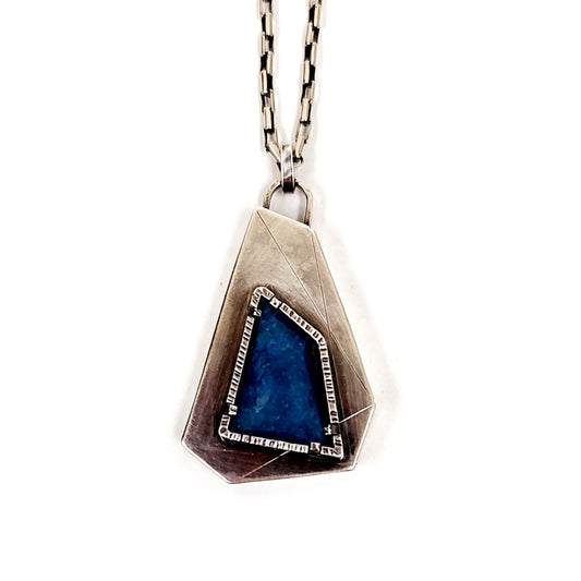 Layered Pendant Lazulite Pendant