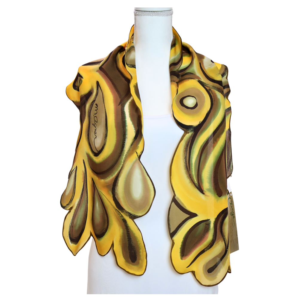 "Gold Drops". Cling Scarf