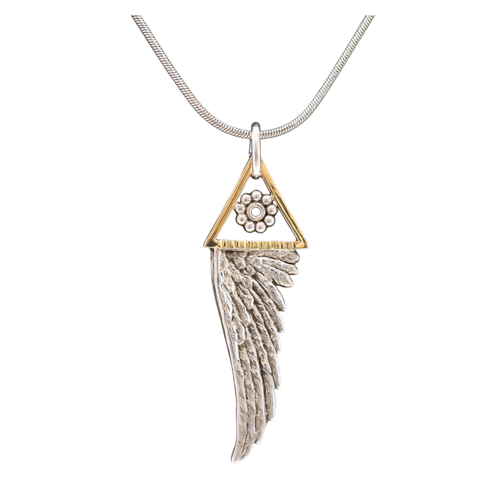 Wing Pendant SS/14K.