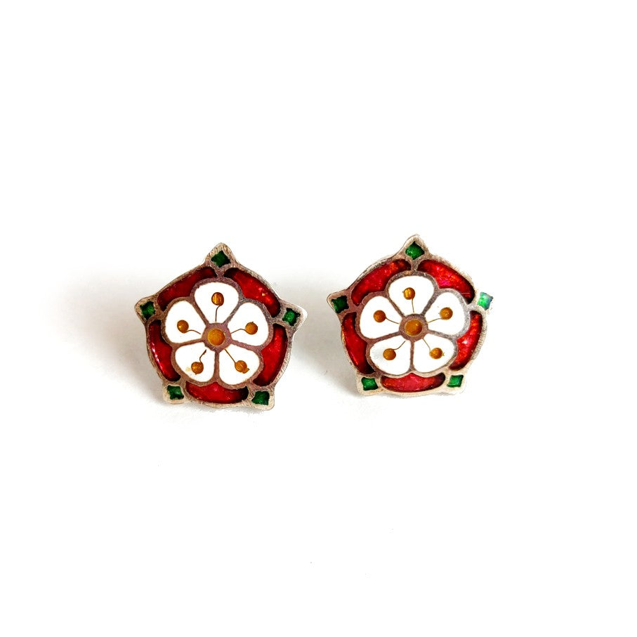 Tudor Rose Post Earrings