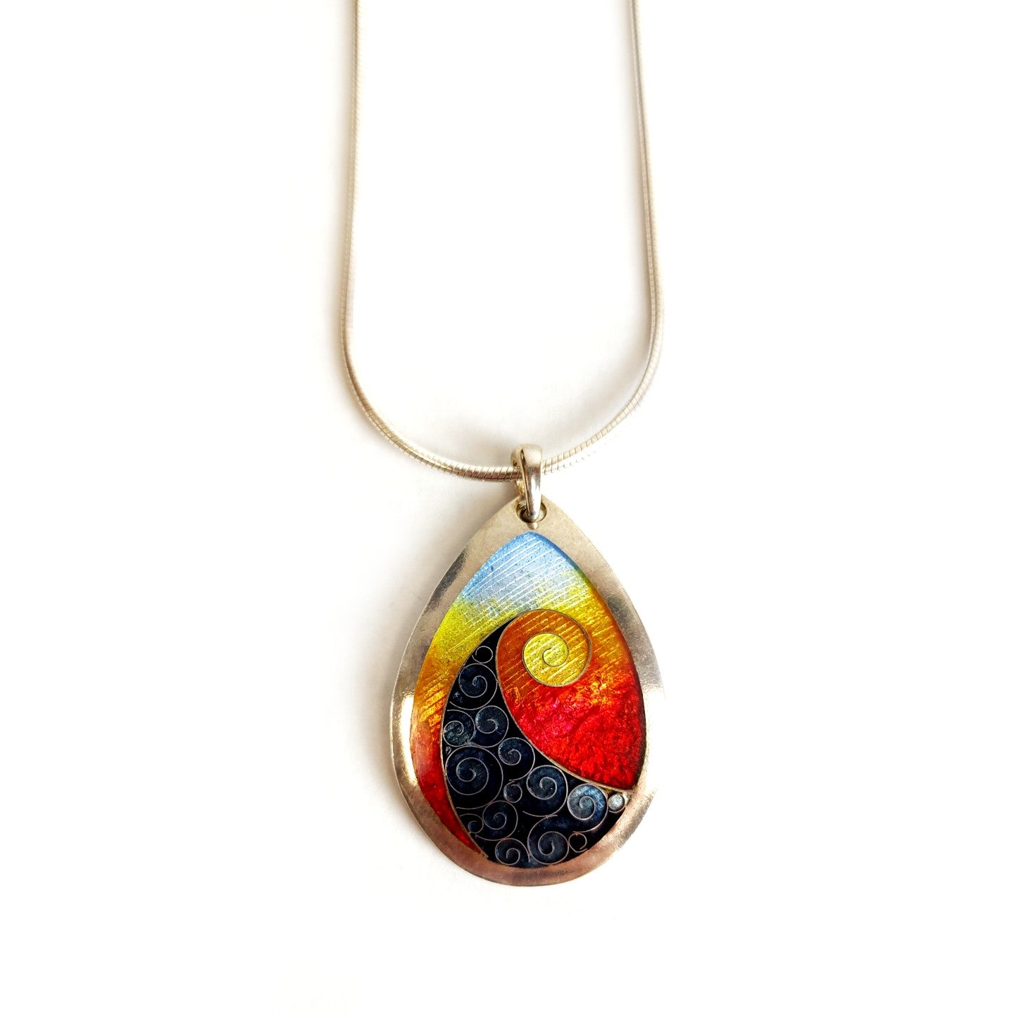 Rainbow Wave Pendant