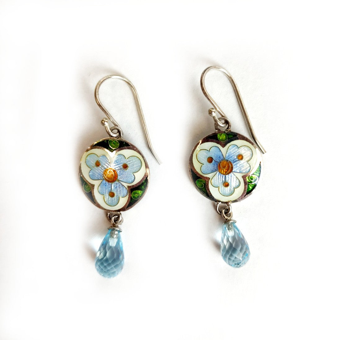 Trefoil Babyblue Earrings