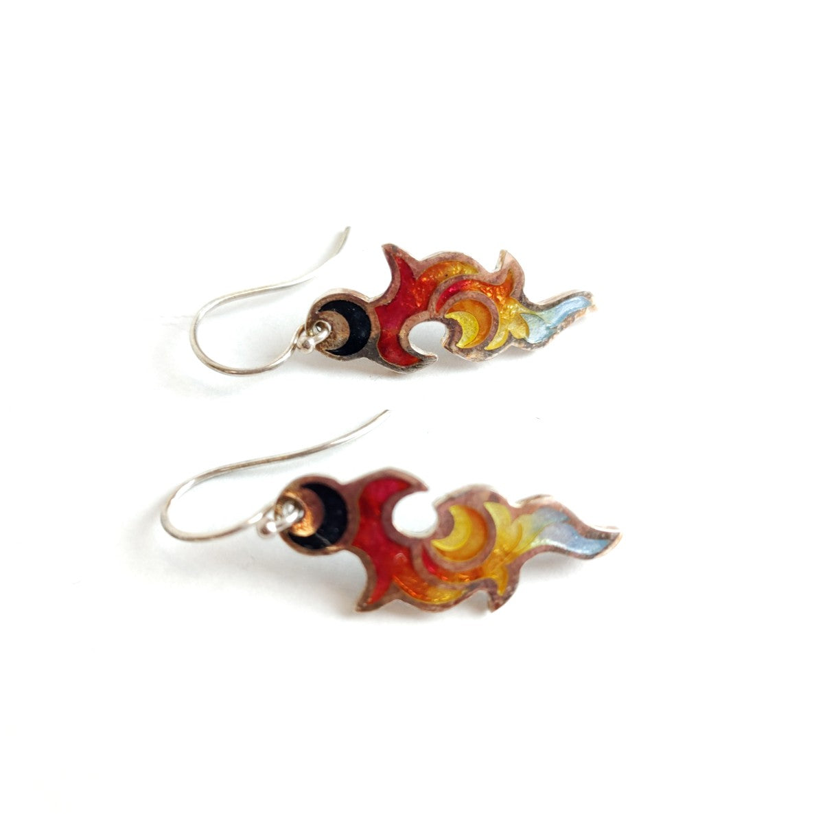 Rainbow Flame Earrings