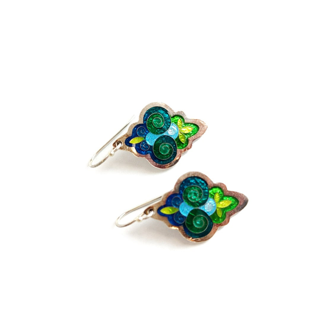 Teal Baroque Earrings