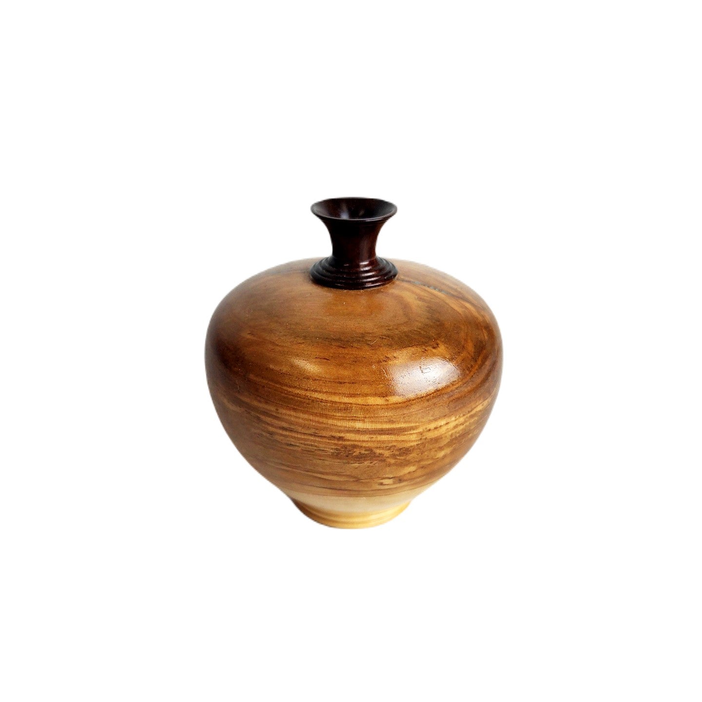 Olive Wood Turned Vase