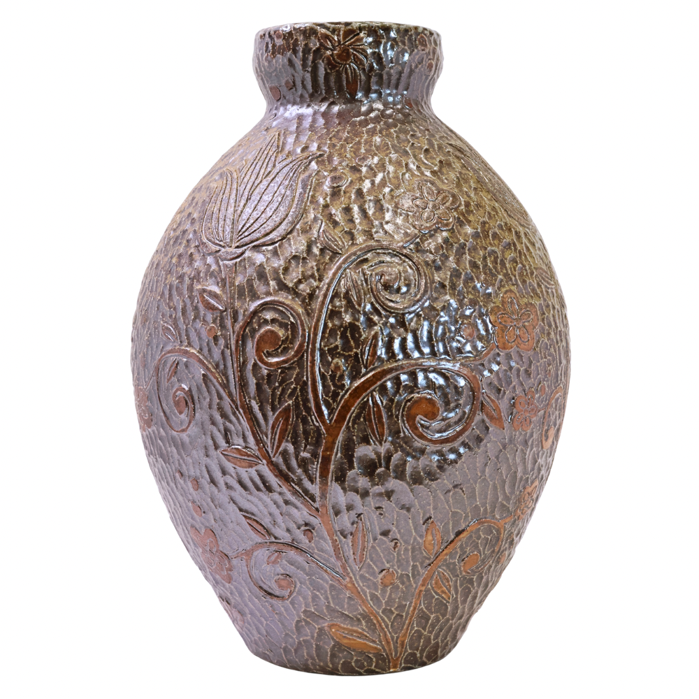 Brown Etched Vessel