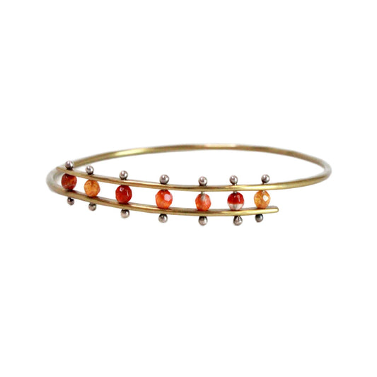 Carnelian Rivet Bangle
