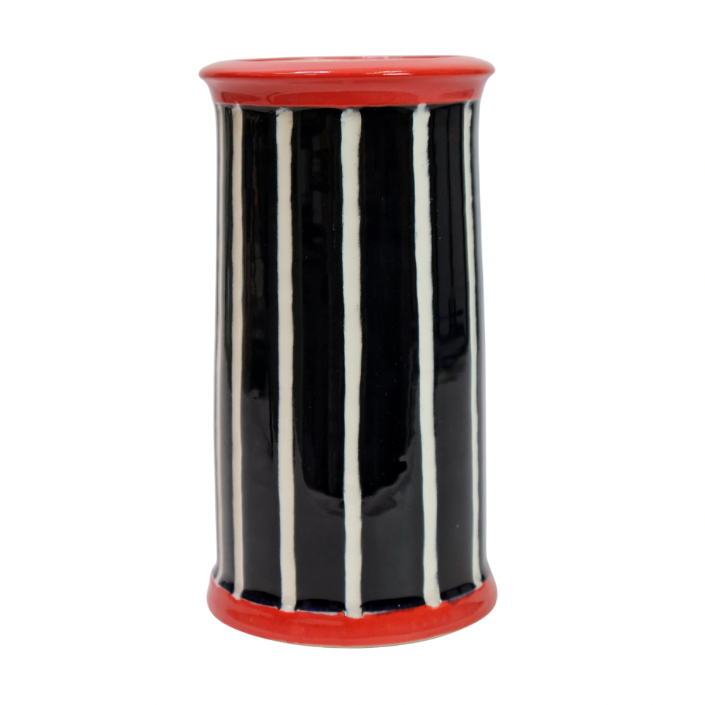 Blk/Red Vase VC