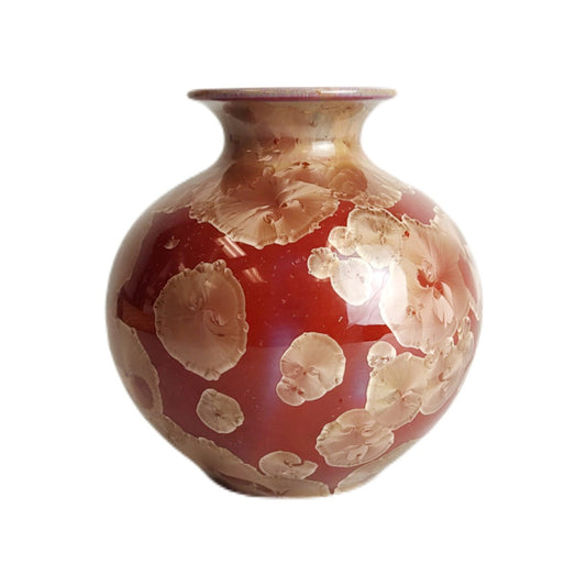 Tuscan Vase Caramel Red