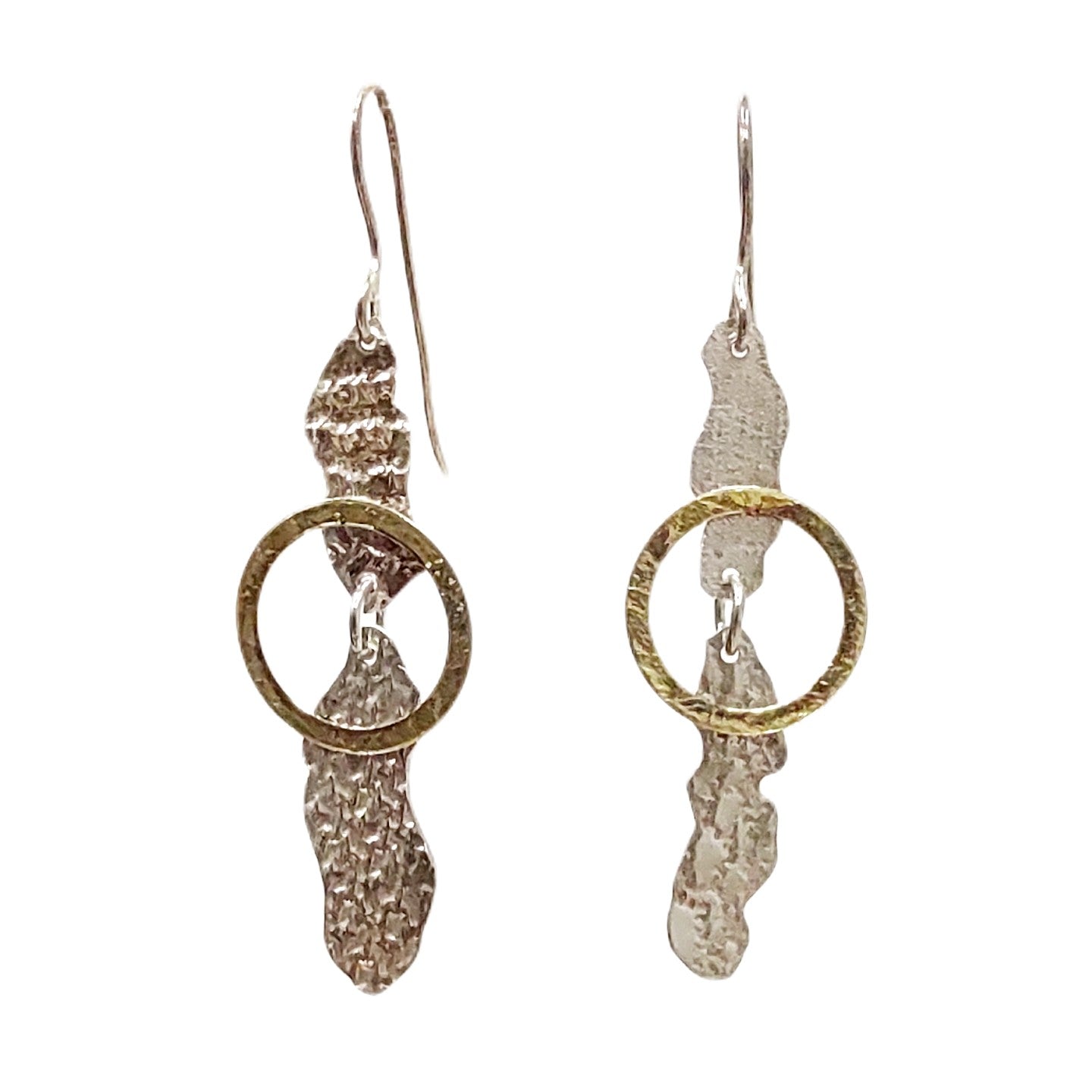 Two-Tone Dangle Earrings