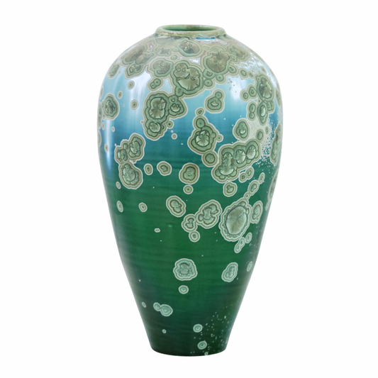 Malachite High Shoulder Vase