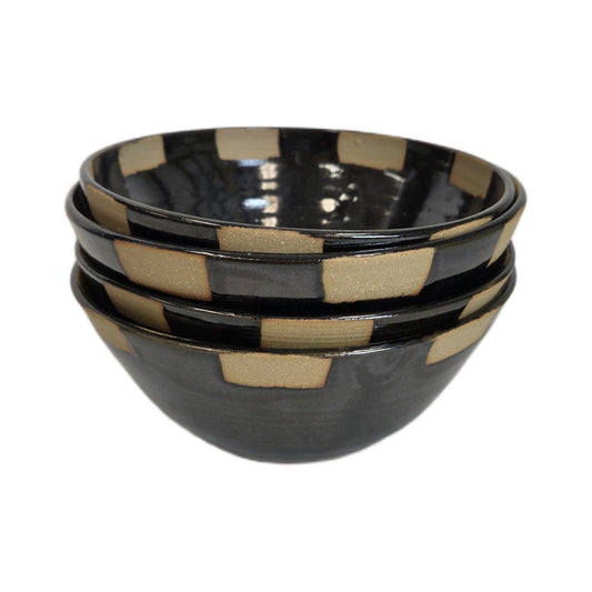 Checkered Ice Cream Bowl
