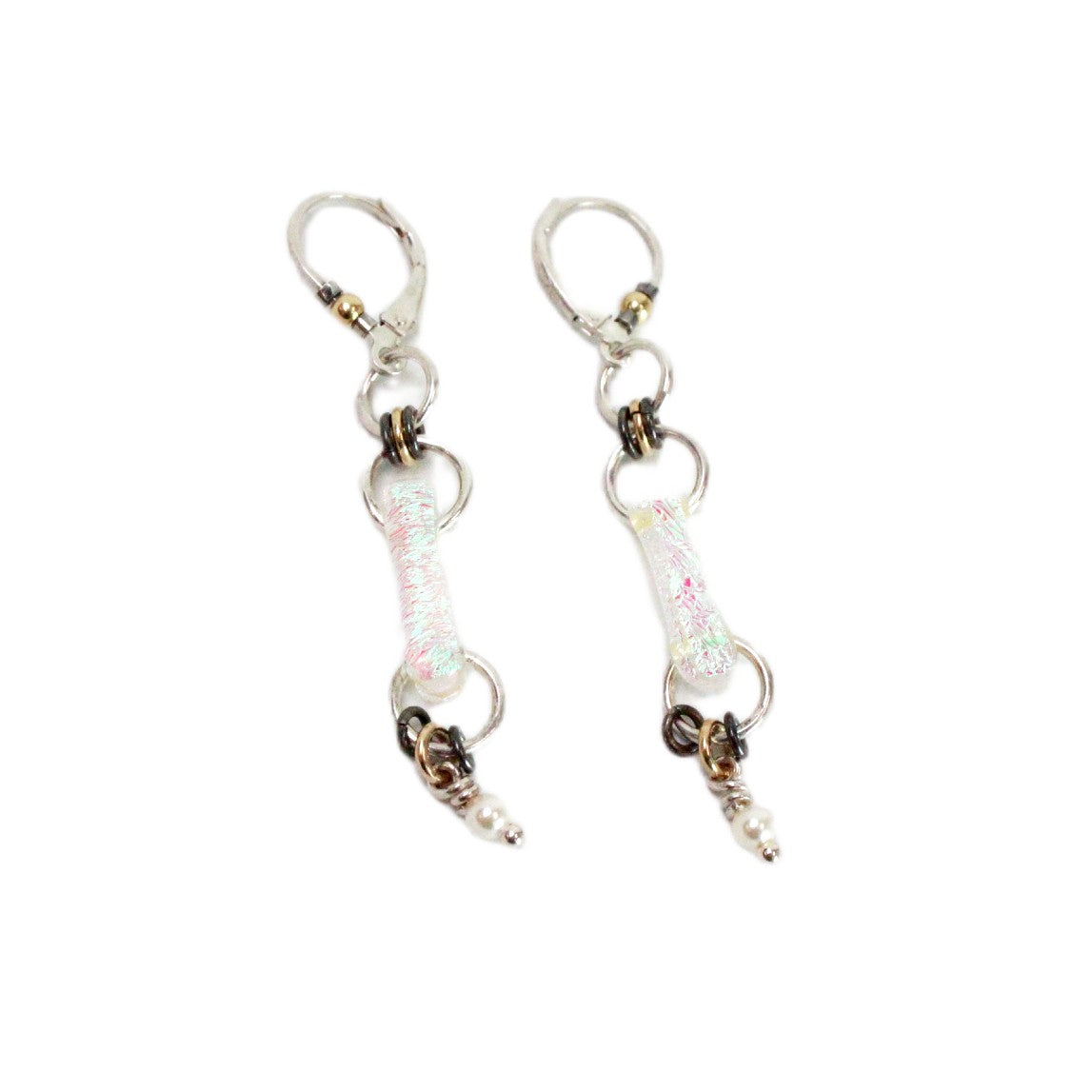 Vertical Glass Bar Earrings