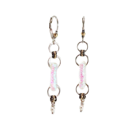 Vertical Glass Bar Earrings