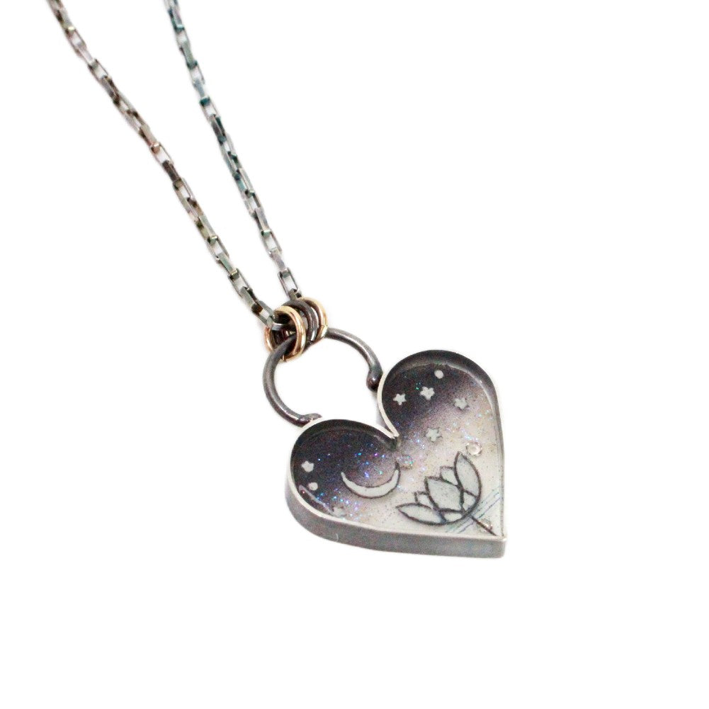 Lotus Heart Necklace