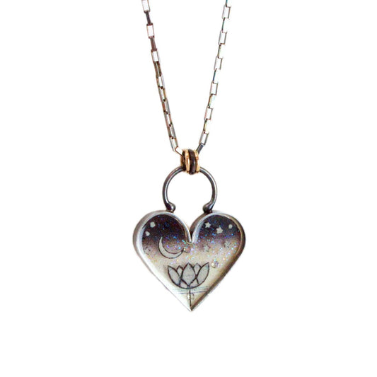 Lotus Heart Necklace