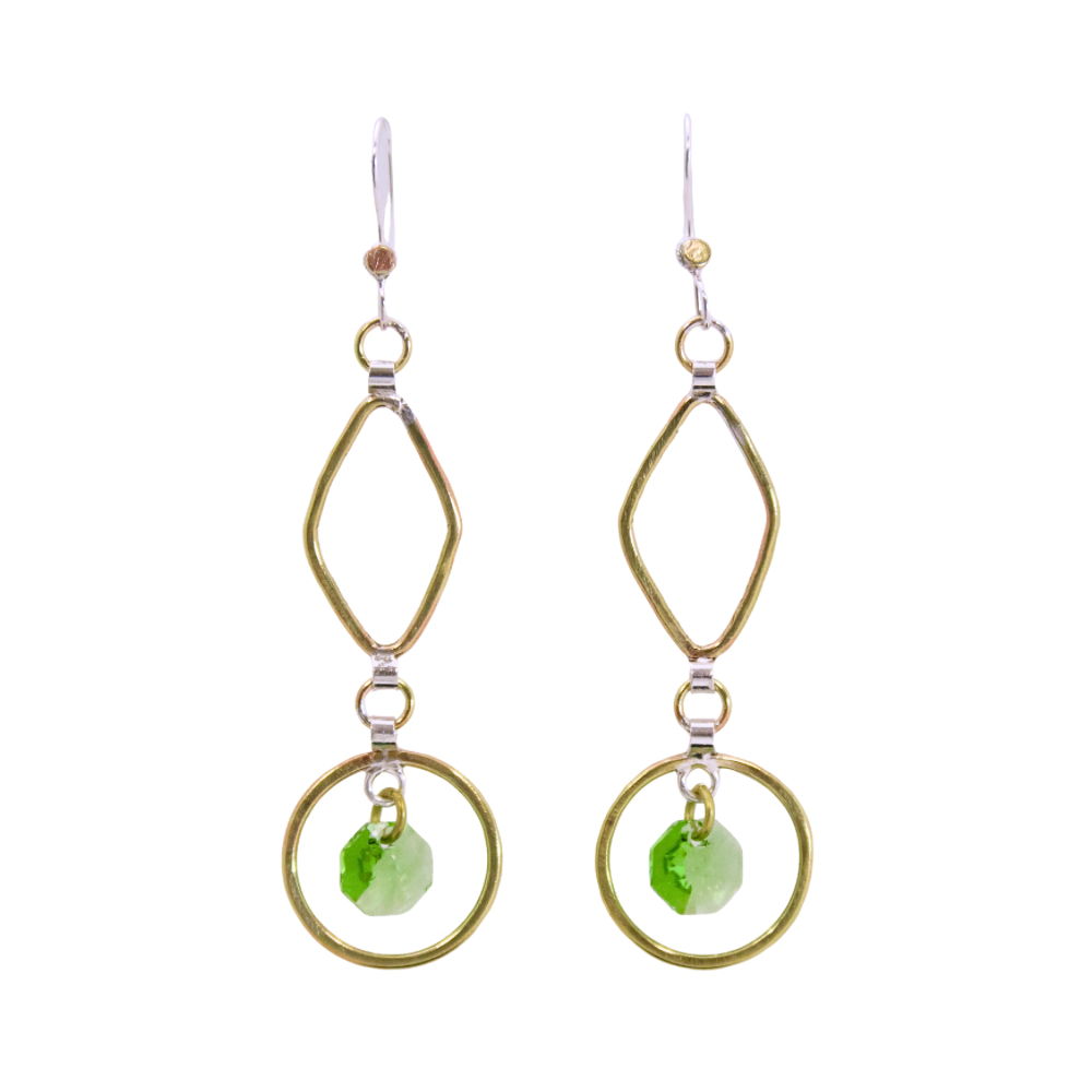 Dangle Earrings w/ Peridot