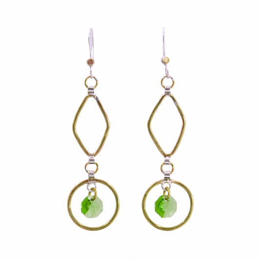Dangle Earrings w/ Peridot