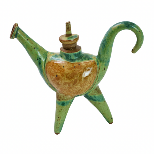 Small Green "Noop" Teapot