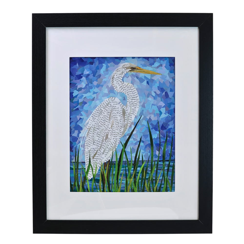 Egret 11x14 Framed