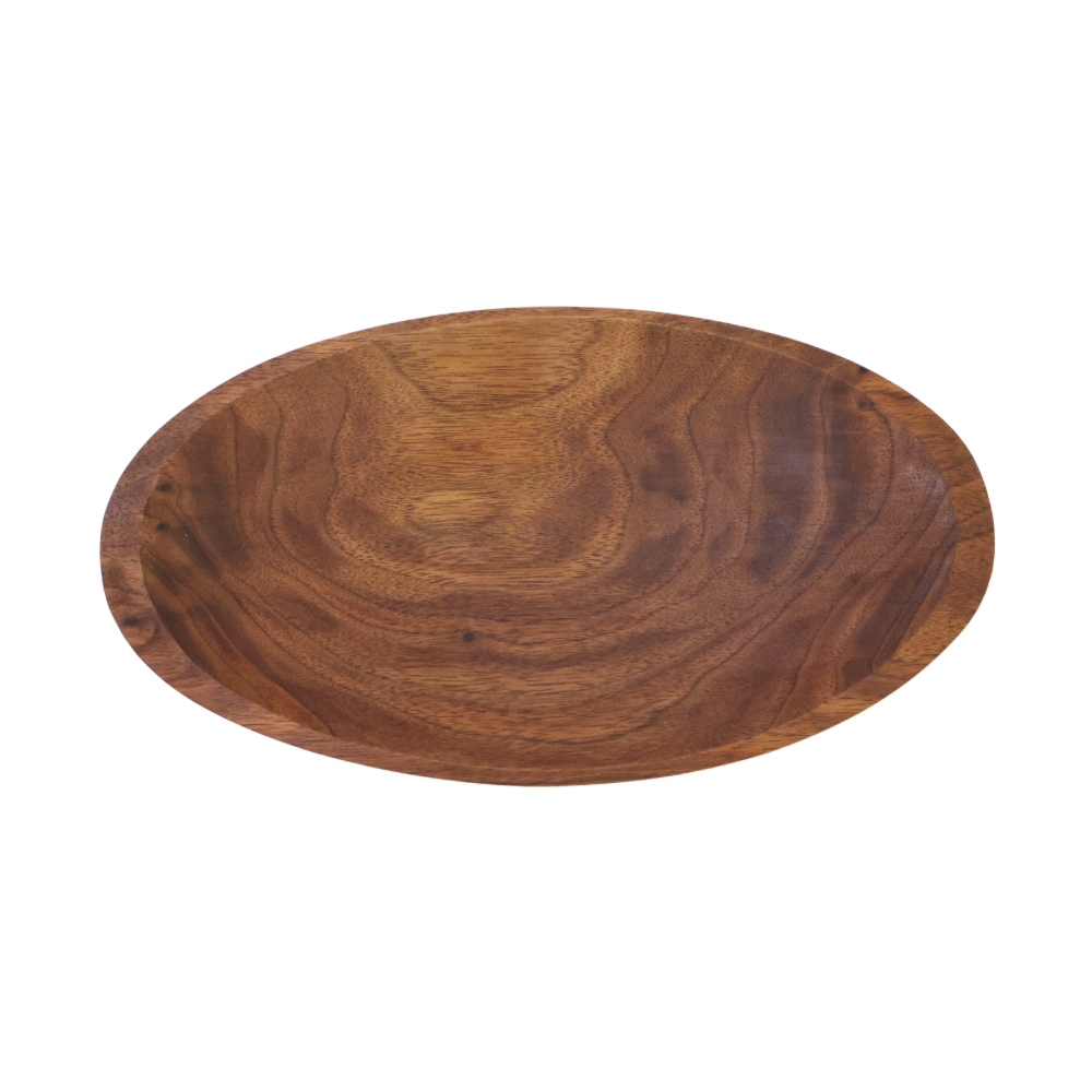 Small Oval Walnut Bowl
