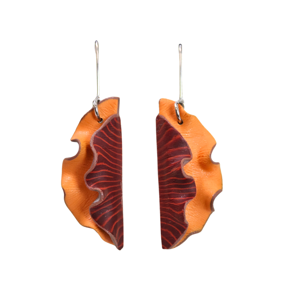 Ruffle-Half Earrings