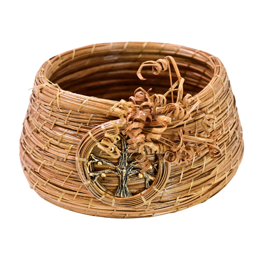 Coil Basket w/Tree of Life
