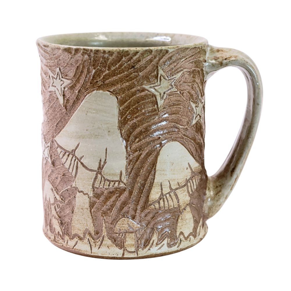 Mushroom Mug (White/Nat.)
